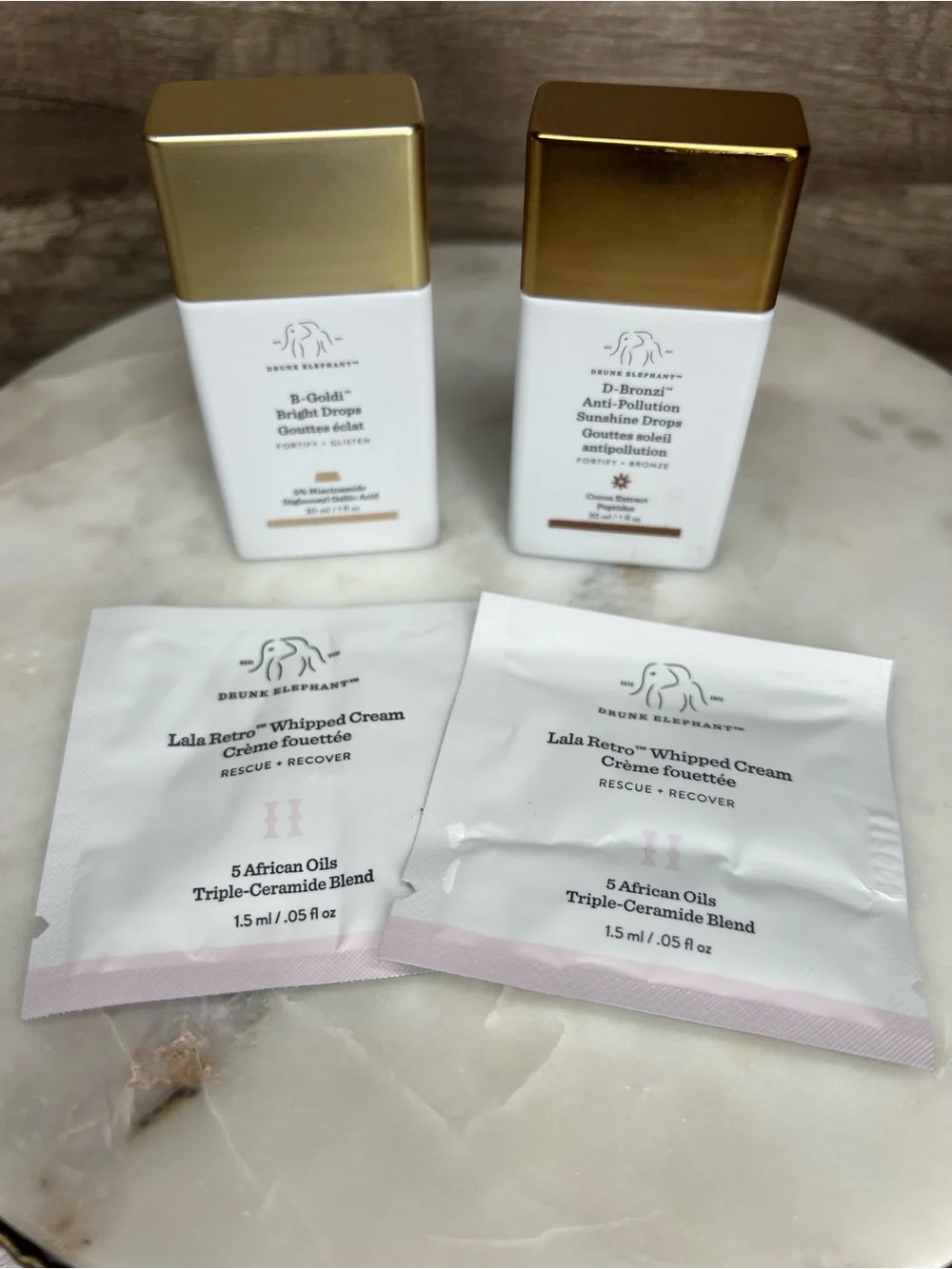 Drunk Elephant highlighter and bronzer drops B-Goldi & D-Bronzi (Set of 2)
